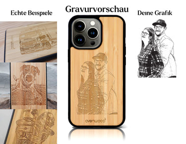 INDIVIDUELL iPhone 14 Pro Bambus-Kunststoff